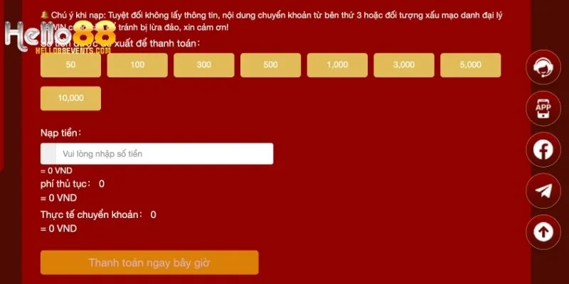 Đánh giá khách quan ưu điểm khi nạp tiền Hello88 tại nền tảng